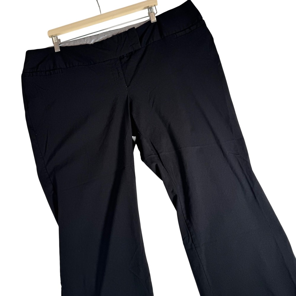 Torrid Black Wide Leg Dress Pants‎ Plus Size 22S Short Stretch Professional Work